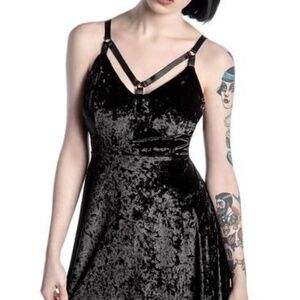 Kill Star Velvet and Lace scrappy dress
